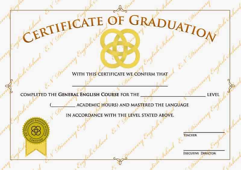 certificate of graduation